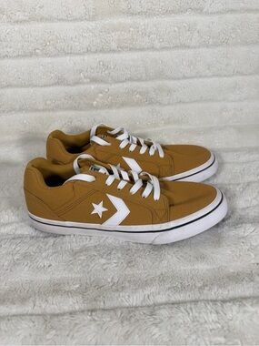 Converse El Distrito 2.0 OX Honey Brown White Casual Sneakers A03787F Mens 9.5
